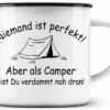 Just Camper Emaille Tasse Niemand Ist Perfekt -Haus & Outdoor 648249 4533060