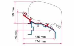 Fiamma Adapter Elddis Markisenadapter Für Fiamma F80/F65 370 -Haus & Outdoor 671505 4593621
