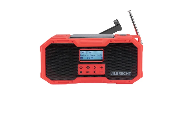 Albrecht DR 112 Outdoor Kurbelradio Mit DAB Plus / Solarmodul / Bluetooth / Powerbankfunktion 4 Ah 4 Albrecht DR 112 Outdoor Kurbelradio Mit DAB Plus / Solarmodul / Bluetooth / Powerbankfunktion 4 Ah – Bild 2