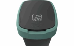 Rotho Twist Abfalleimer Mit Schwing- Und Klappdeckel 25 Liter Dunkelsilber -Haus & Outdoor 689040 4830122 1