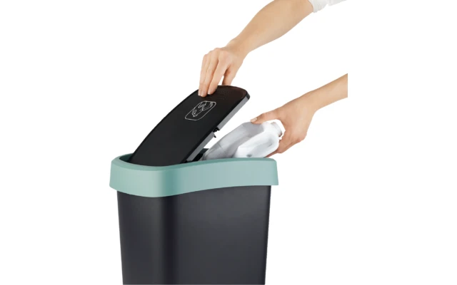 Rotho Twist Abfalleimer Mit Schwing- Und Klappdeckel 25 Liter Lime Grün 7 Rotho Twist Abfalleimer Mit Schwing- Und Klappdeckel 25 Liter Lime Grün – Bild 5
