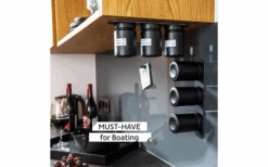 Silwy® Feinkost-Magnetgläser WHITE & CLASSY (192 Ml) 3er-Set Inkl. Metallleiste -Haus & Outdoor 706742 4793213