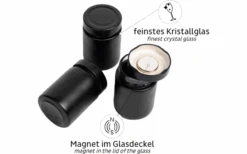 Silwy® Feinkost-Magnetgläser WHITE & CLASSY (192 Ml) 3er-Set Inkl. Metallleiste -Haus & Outdoor 707267 4793201