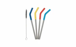 Katadyn Klean Kanteen Trinkstrohhalme Set 4 Teilig Edelstahl Mit Reinigungsbürste 8 Mm