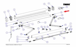 Thule Tuchrollenendkappen-Satz