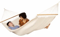 La Siesta Florencia Doppel Stabhängematte Aus Biobaumwolle Latte -Haus & Outdoor 712406 4913324