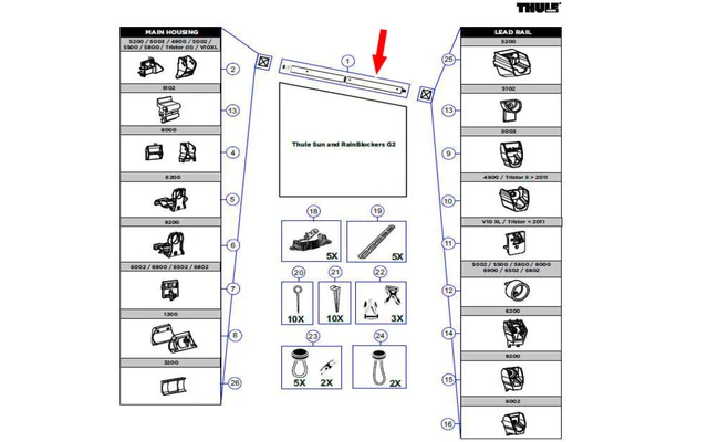 Thule Spannstange Passend Zu Omnistor 9200 / Smart Blocker G2, Aluminium 3 Thule Spannstange Passend Zu Omnistor 9200 / Smart Blocker G2, Aluminium