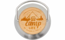 Camplife Edelstahlflasche Mit Bambusdeckel 350 Ml -Haus & Outdoor 733586 4970066