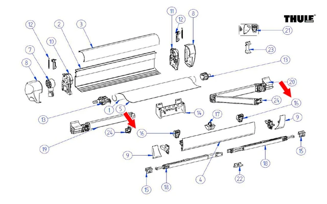 Thule Spannstangen Und Klemmprofil Passend Zu Omnistor 5003 3 Thule Spannstangen Und Klemmprofil Passend Zu Omnistor 5003