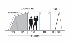 Outwell Avondale 6PA Tunnelzelt -Haus & Outdoor 748511 5008592