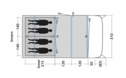 Outwell Avondale 4PA Tunnelzelt -Haus & Outdoor 748517 5009087