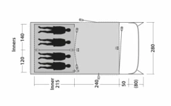 Outwell Greenwood 4 Tunnelzelt 15 Outwell Greenwood 4 Tunnelzelt -Haus & Outdoor 748523 5009078