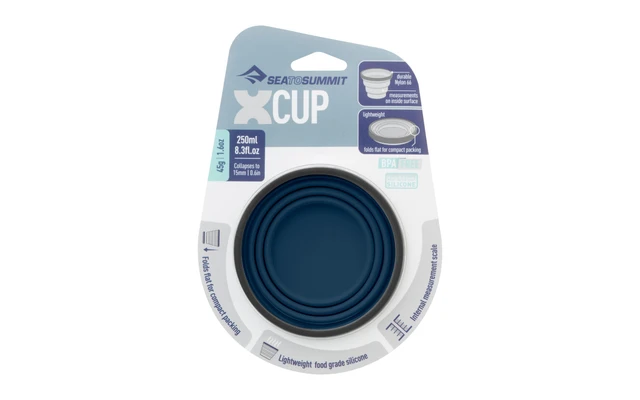 Sea To Summit X-Cup Faltbarer Becher 250 Ml Navy 4 Sea To Summit X-Cup Faltbarer Becher 250 Ml Navy – Bild 2