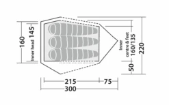 Robens Challenger 3XE Tunnelzelt Grün -Haus & Outdoor 771893 5131136