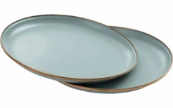 Barebones Teller 2 Stück 27,9 X 27,9 X 1,9 Cm Stone Grey -Haus & Outdoor 772271 5135891