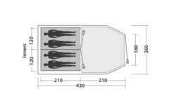 Easy Camp Huntsville 400 Tunnelzelt Für 4 Personen -Haus & Outdoor 782846 5185703