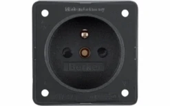 Berker Steckdose Frankreich - Braun Matt