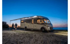 Fiamma F80L 450 Markise Gehäusefarbe Polar White Tuchfarbe Royal Blue 450 Cm -Haus & Outdoor 804185 5266202