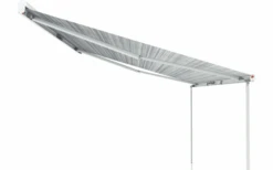 Fiamma F45s 260 Markise Gehäusefarbe Polar White Tuchfarbe Royal Grey 260 Cm -Haus & Outdoor 818090 5299817