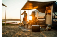 Fiamma F80s Ducato 320 Markise Gehäusefarbe Deep Black Tuchfarbe Royal Grey 320 Cm -Haus & Outdoor 822725 5315027